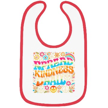 Discover Retro Spread Kindness Daily Hippie-Inspired Bibs