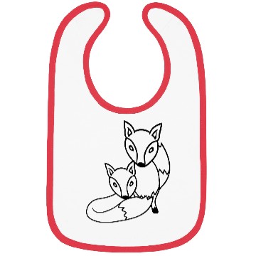 Discover 2 Foxes Friends Red Fox Two Wild Animals Team Crew Bibs