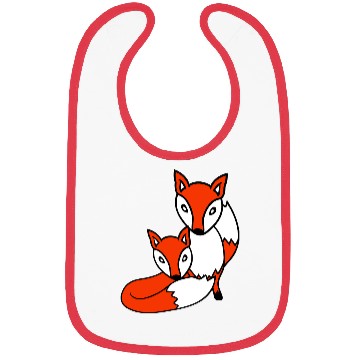 Discover 2 Foxes Friends Red Fox Two Wild Animals Team Crew Bibs