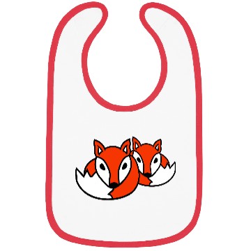 Discover 2 Foxes Friends Red Fox Two Wild Animals Team Crew Bibs