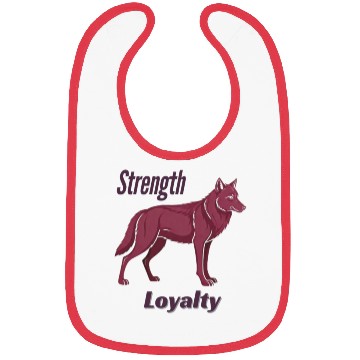 Discover Majestic Purple Wolf Bibs