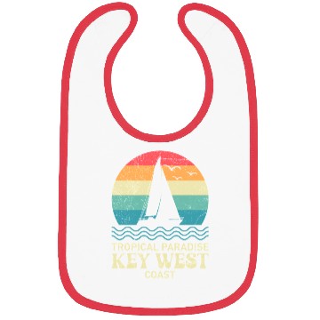Discover Florida TROPICAL PARADISE KEY-WEST COAST Bibs