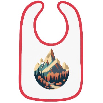 Discover Modern Mountain Serenity Bibs