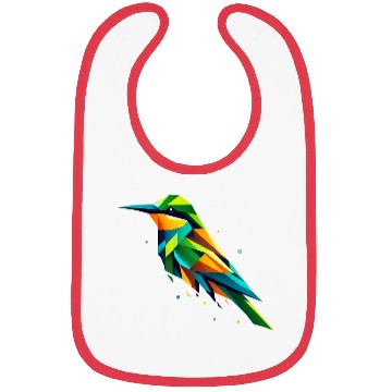 Discover colorful geometric bee-eater bird Bibs