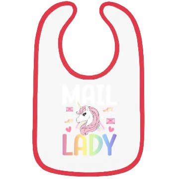Discover Mail Lady Postal Service Female Postman Worker Bibs
