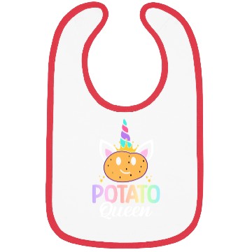 Discover Potato Queen Female Potato Lover Girl Design for Bibs
