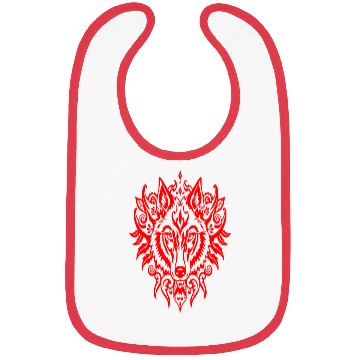 Discover Tribal Red Wolf Spirit Bibs