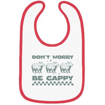 Discover Don't Worry, Be Cappy - Funny Capybara Design Bibs