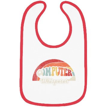 Discover Computer Whisperer Geek Nerd Funny Retro Vintage Bibs
