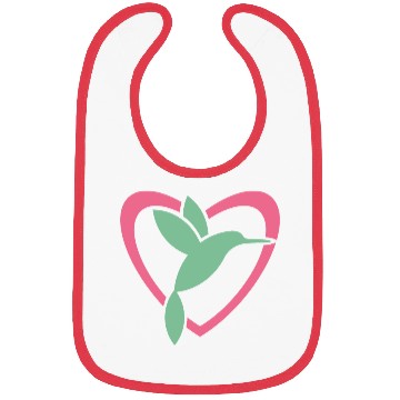 Discover Hummingbird Heart For Birds Lovers Bibs