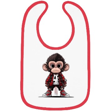 Discover Bored Monkey Bibs