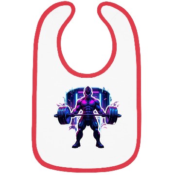 Discover Cyberpunk Gym Warrior – Neon Powerlifting Bibs