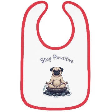 Discover Let’s Stay Pawsitive Motivational Dog Bibs