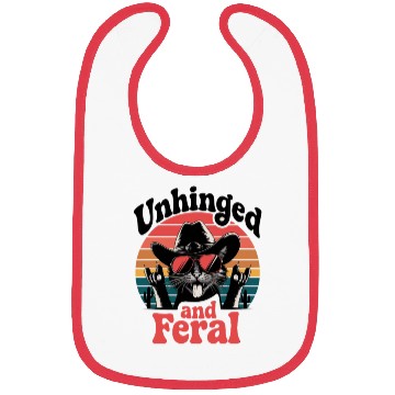 Discover A playful design cat wearing a cowboy hat Bibs