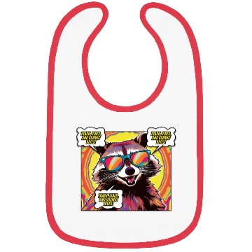 Discover A Psychedelic Trash Advocate Raccoon Bibs