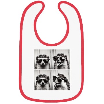 Discover Photobooth Hedgehog with Sunglasses Bibs