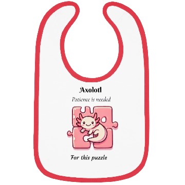 Discover Axolotl puzzle design Bibs