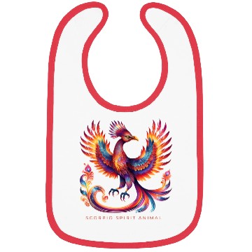Discover Scorpio Spirit Animal Phenix Alebrije Male Bibs