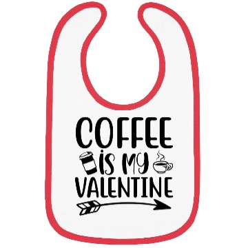 Discover Coffee is my valentine Bibs