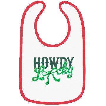 Discover Howdy Lucky Western Cowgirl St Patricks Design Bibs