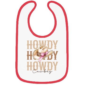 Discover Howdy Cowboy hat Bibs