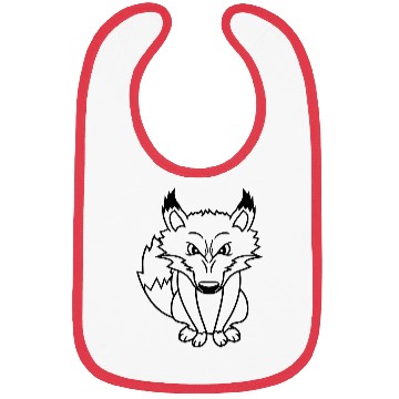 Discover Fox Evil Eye Dangerous Red Fox Wild Animal Angry Bibs