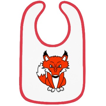 Discover Fox Evil Eye Dangerous Red Fox Wild Animal Angry Bibs