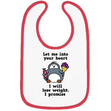 Discover let me into your heart penguin Bibs