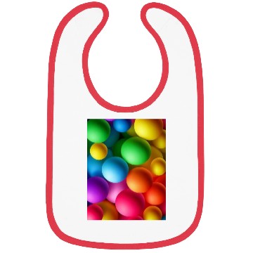 Discover Vibrant Multi Colored Spheres Bibs