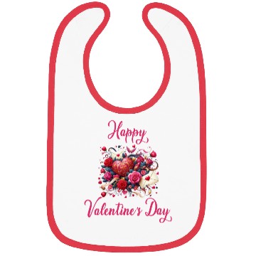 Discover Happy Valentine's day Bibs