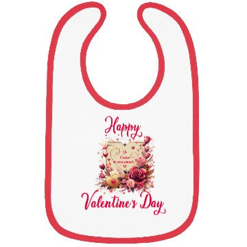 Discover Happy Valentine's day Bibs