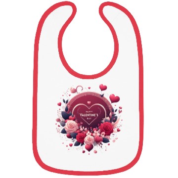 Discover Happy Valentine's day Bibs
