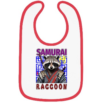 Discover Samurai Raccoon Bibs