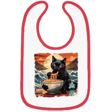 Discover Cat Ramen Bibs