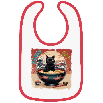 Discover Ramen Cat Bibs