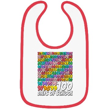 Discover 100 days of school Math Numbers 100th Days Of Scho Bibs