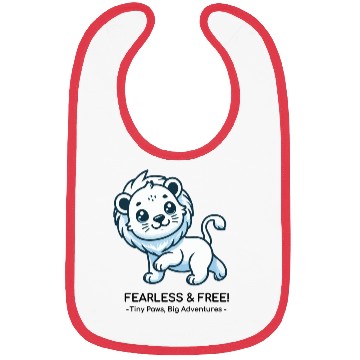 Discover Fearless lion cub Bibs