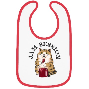 Discover Jam Session CAT – Retro Illustration Bibs