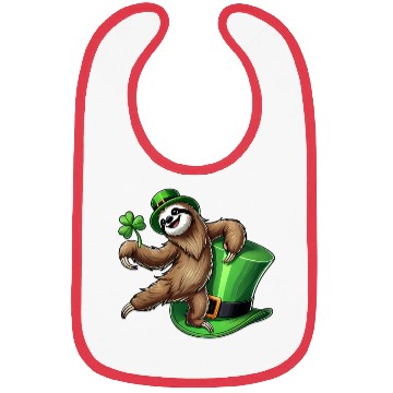 Discover St. Patrick's Day Penguin with Clover and Hat Bibs