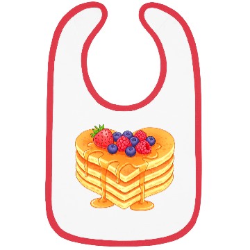 Discover Sweet Berry Pancake Stack Bibs