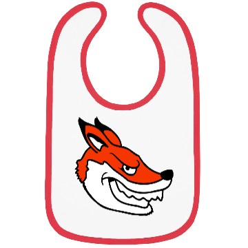 Discover Fox Evil Look Dangerous Crazy Wild Animal Fun Face Bibs