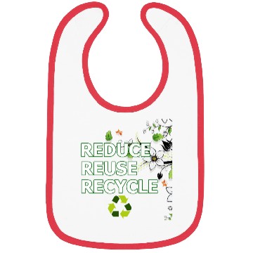 Discover Reduce Reuse Recycle Eco-Friendly Bibs