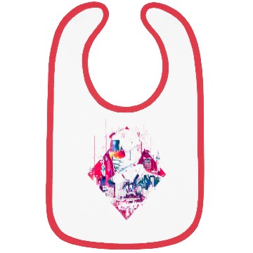 Discover Retro Car Man Vaporwave City Synthwave 90s Bibs