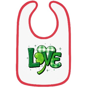 Discover St. Patrick's Day Clover Love Charm Bibs