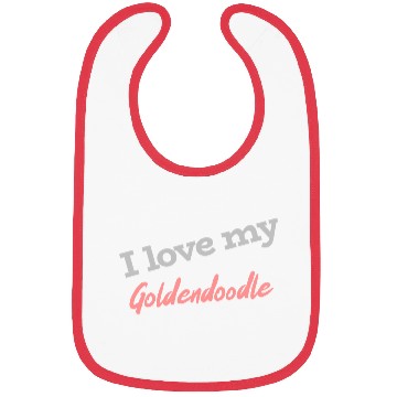 Discover I Love My Goldendoodle Bibs