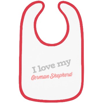 Discover I Love My German Shepherd Bibs