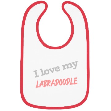 Discover I Love My Labradoodle Bibs