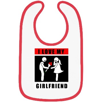 Discover i love my girlfriend Bibs