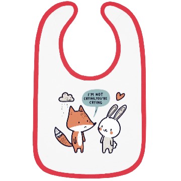 Discover Valentine's "I'm Not Crying" Design - Funny egyape Bibs