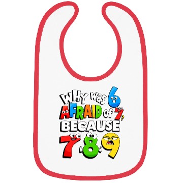 Discover Funny Number Day Why Was 6 Afraid of 7 Math Day Bibs